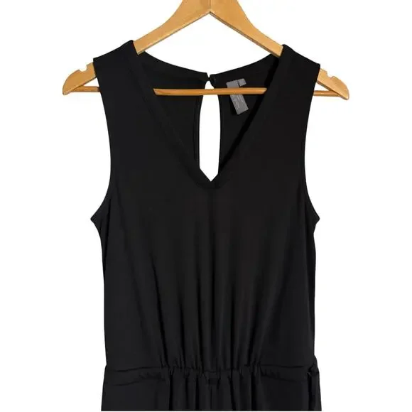 Sweaty Betty Black Cruise Wide Leg V-Neck Sleeveless Travel Jumpsuit Size XS - Picture 3 of 10